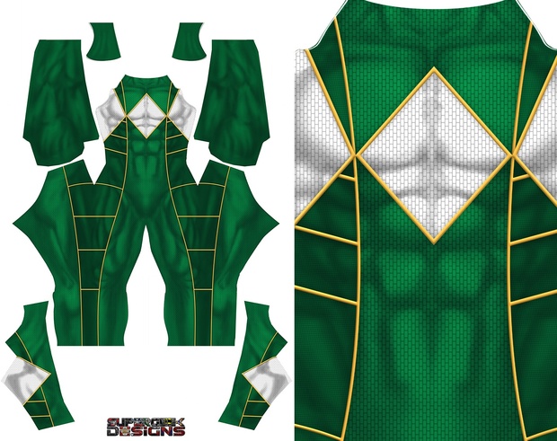 GREEN RANGER (Bat in the sun) v2 pattern file