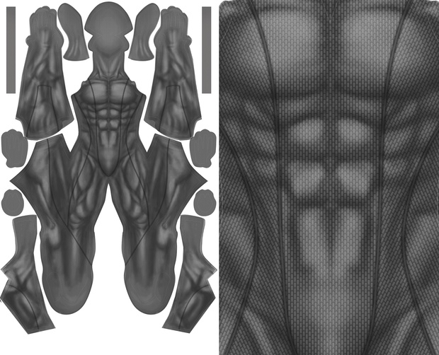 GREY BASE SUIT pattern file