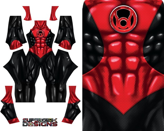 RED LANTERN pattern file (no boots/gloves) pattern file