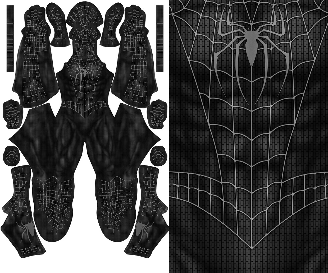 BLACK SPIDER-MAN 3 RAIMI - SUPERGEEK DESIGNS