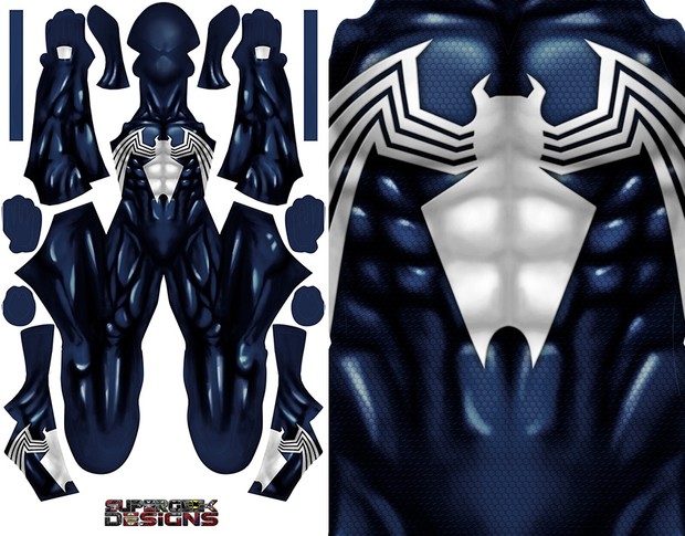 SYMBIOTE SPIDER-MAN (BLUE) pattern file