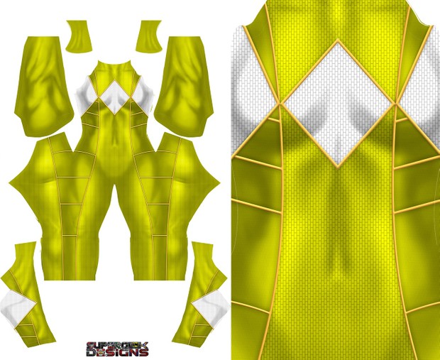 YELLOW RANGER (Bat in the sun style) pattern file