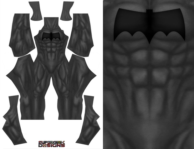 BATMAN DARK KNIGHT (no trunks, new emblem) pattern file
