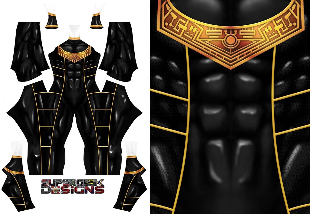 GOLD ZEO RANGER V2 pattern file SUPERGEEK DESIGNS