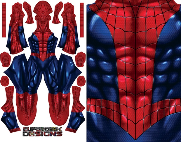 SHINY COMIC SPIDER-MAN (no emblem) pattern file