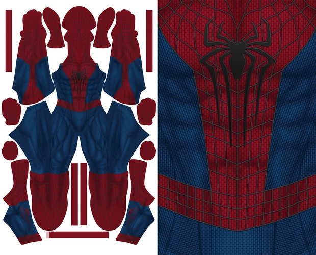 THE AMAZING SPIDERMAN 2 (new muscle base) pattern file