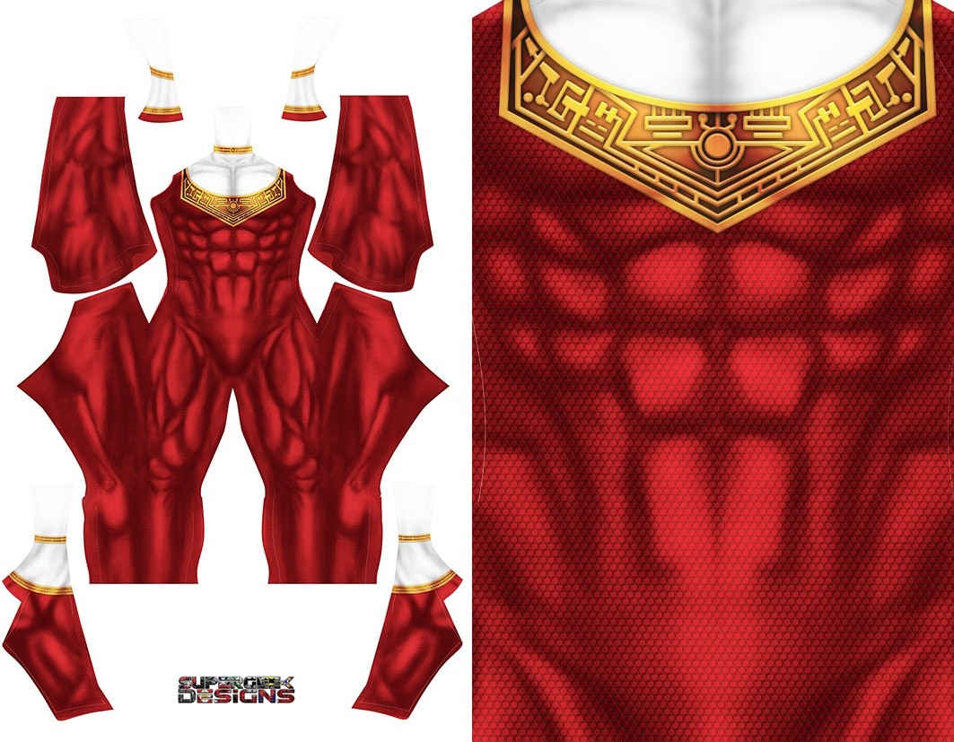 RED ZEO RANGER pattern file - SUPERGEEK DESIGNS