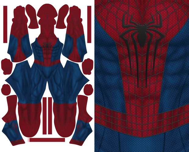 THE AMAZING SPIDERMAN 2 (new muscle base) pattern file - SUPERGEEK DESIGNS