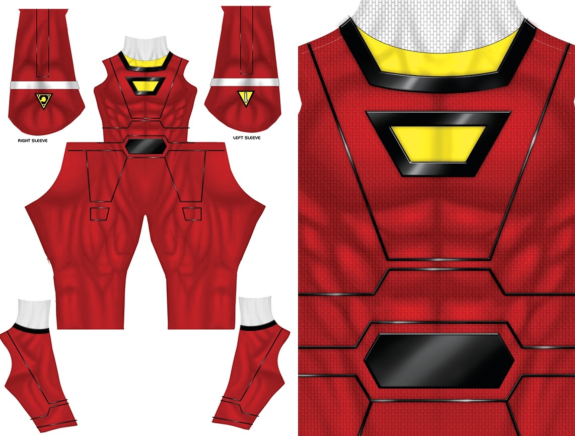RED TURBO Power Ranger pattern file SUPERGEEK DESIGNS