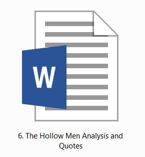 TS Eliot: The Hollow Men: Analysis and Quotes for HSC 2015-2020