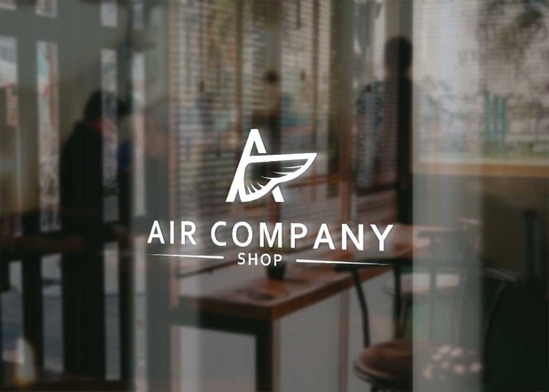 Air/wings company shop logo