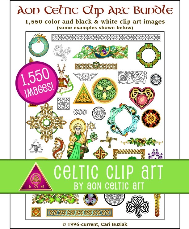 1,550 clipart images - Aon Celtic Art Clipart Bundle