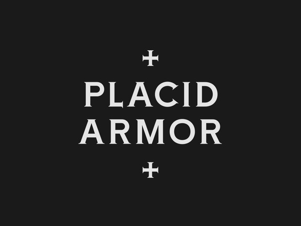 Placid Armor Medium Typeface