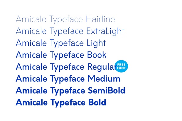 Amicale Typeface Family