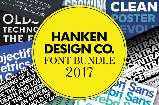 Hanken Design Co. Font Bundle 2017