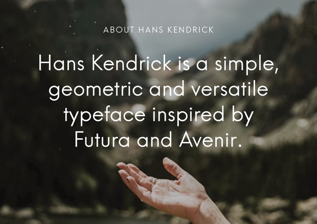 Hans Kendrick Typeface Family