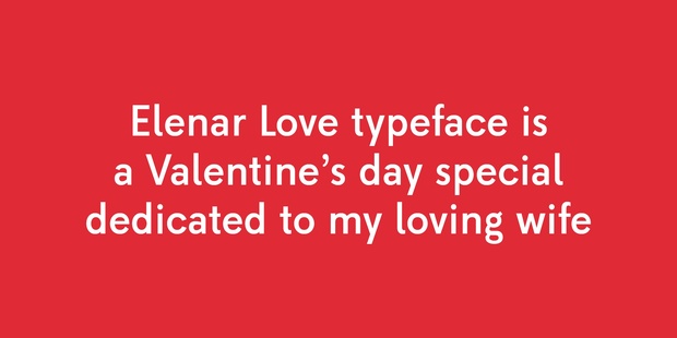 Elenar Love Free Font