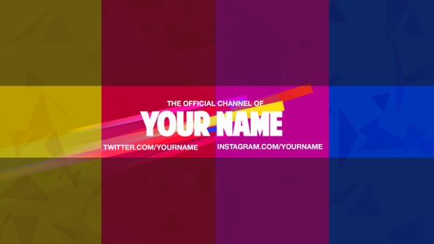Flying Colors YouTube Channel Banner Template