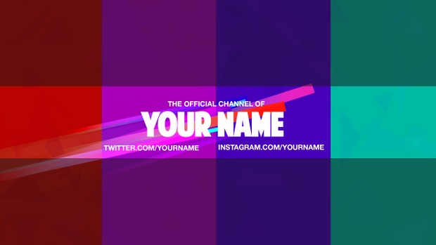 Flying Colors YouTube Channel Banner Template
