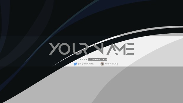 Swoosh YouTube Channel Banner Template