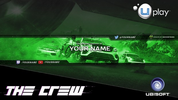 The Crew YouTube Channel Banner Template