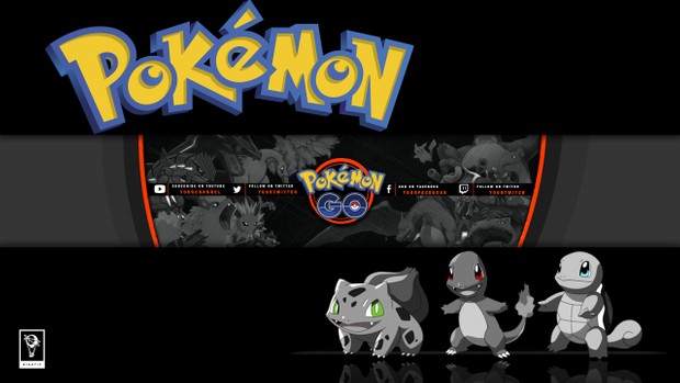 Pokemon GO YouTube Channel Banner Template
