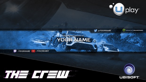 The Crew YouTube Channel Banner Template