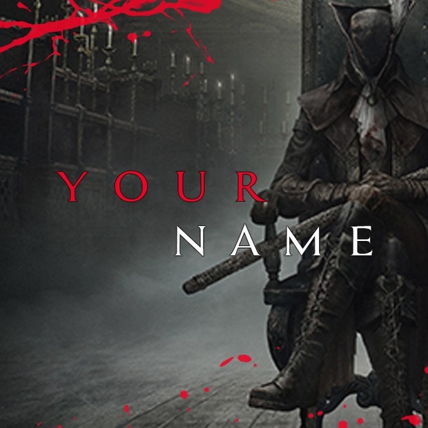 Bloodborne YouTube Channel Banner, Twitter Header & Avatar Templates