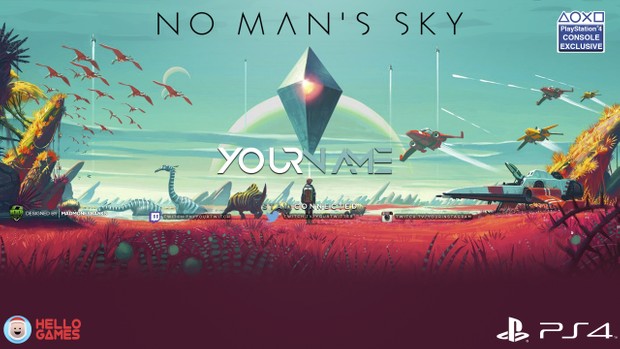 No Man's Sky YouTube Channel Banner Template