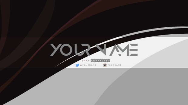 Swoosh YouTube Channel Banner Template