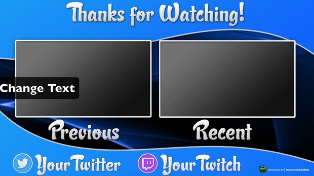 Happy Outro Card Template with Extras