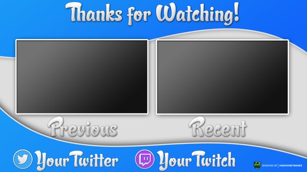 Happy Outro Card Template with Extras