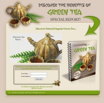 Green Tea With Resale Rights - 32047276