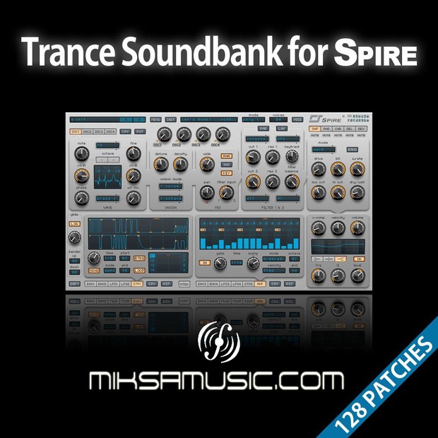Trance Soundbank for Reveal Sound's Spire snyhesizer - miksamusic.com