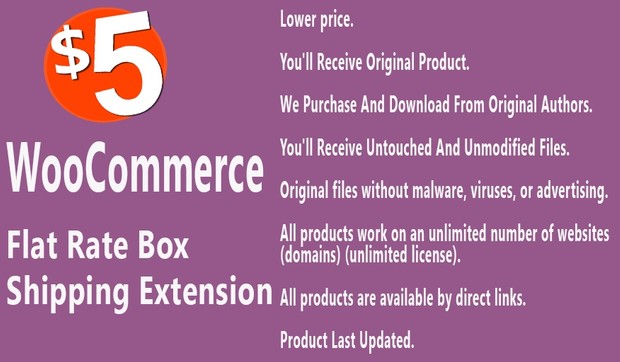 WooCommerce Flat Rate Box Shipping Extension