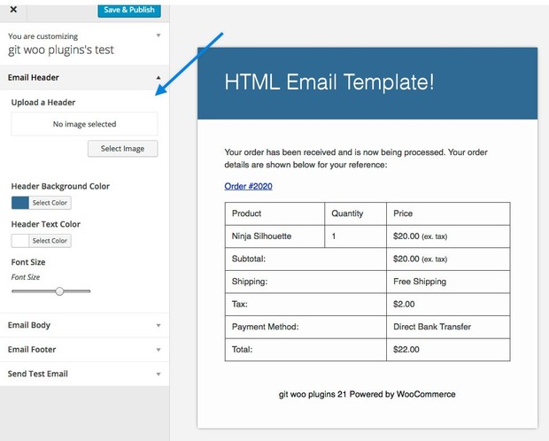 WooCommerce Email Customizer Extension