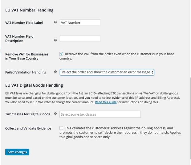 WooCommerce EU VAT Number Extension