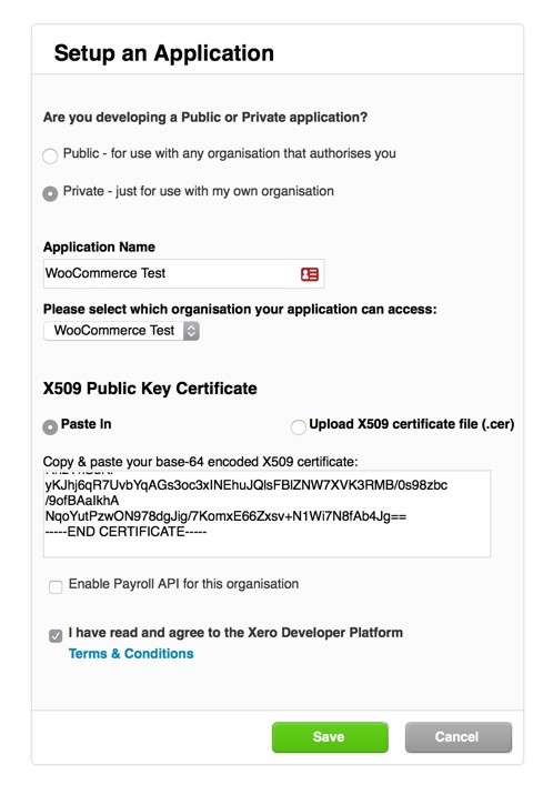 WooCommerce Xero Extension