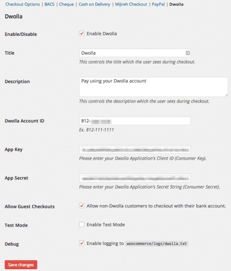 WooCommerce Dwolla Payment Gateway Extension