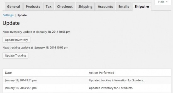 WooCommerce Shipwire Extension