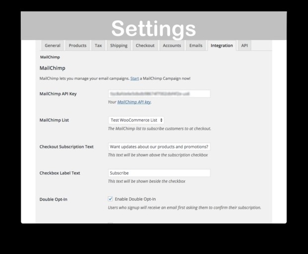 WooCommerce MailChimp Integration Extension