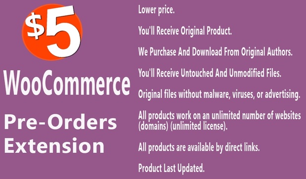 WooCommerce Pre-Orders Extension