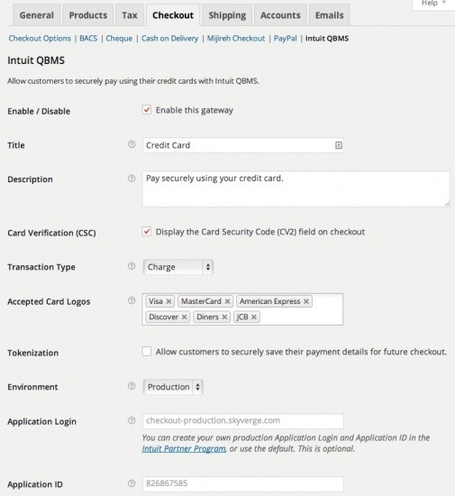 WooCommerce Intuit Payments QBMS Gateway Extension