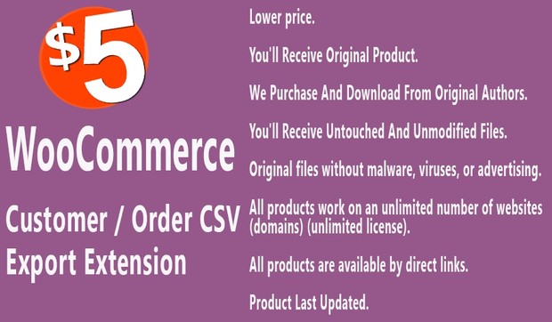 WooCommerce Customer Order CSV Export Extension