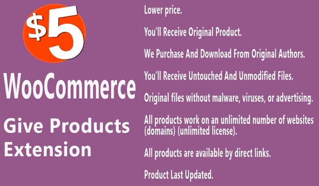 WooCommerce Give Products Extension