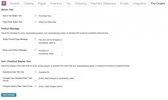 WooCommerce Pre-Orders Extension