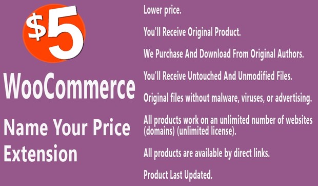 WooCommerce Name your Price Extension