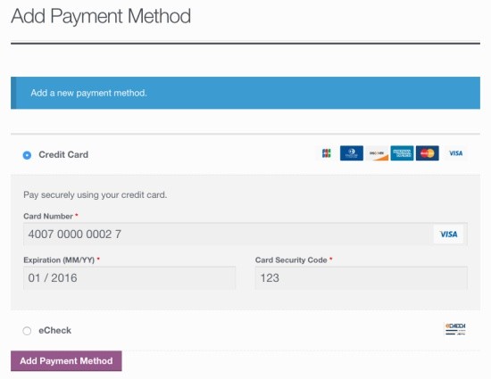 WooCommerce Authorize net CIM Payment Gateway Extension