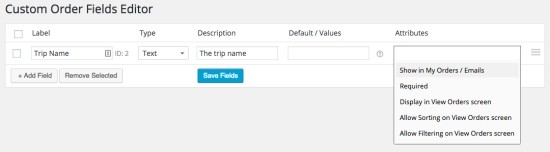 WooCommerce Admin Custom Order Fields Extension