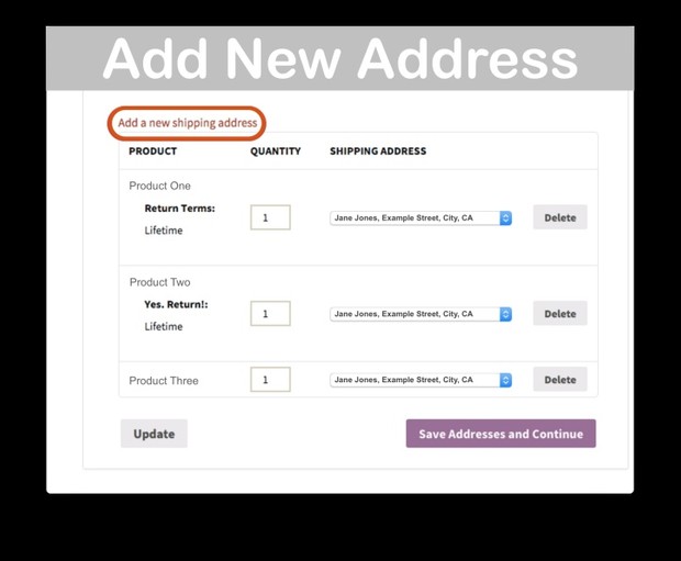 WooCommerce Shipping Multiple Addresses Extension
